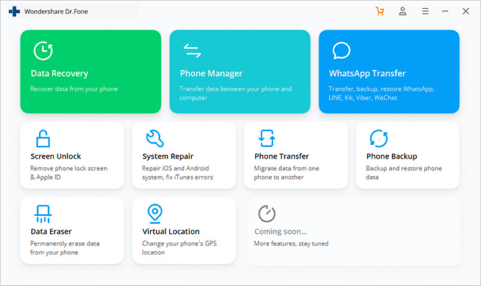 main interface