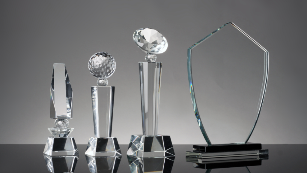 Glass Awards for Employee Recognition Events