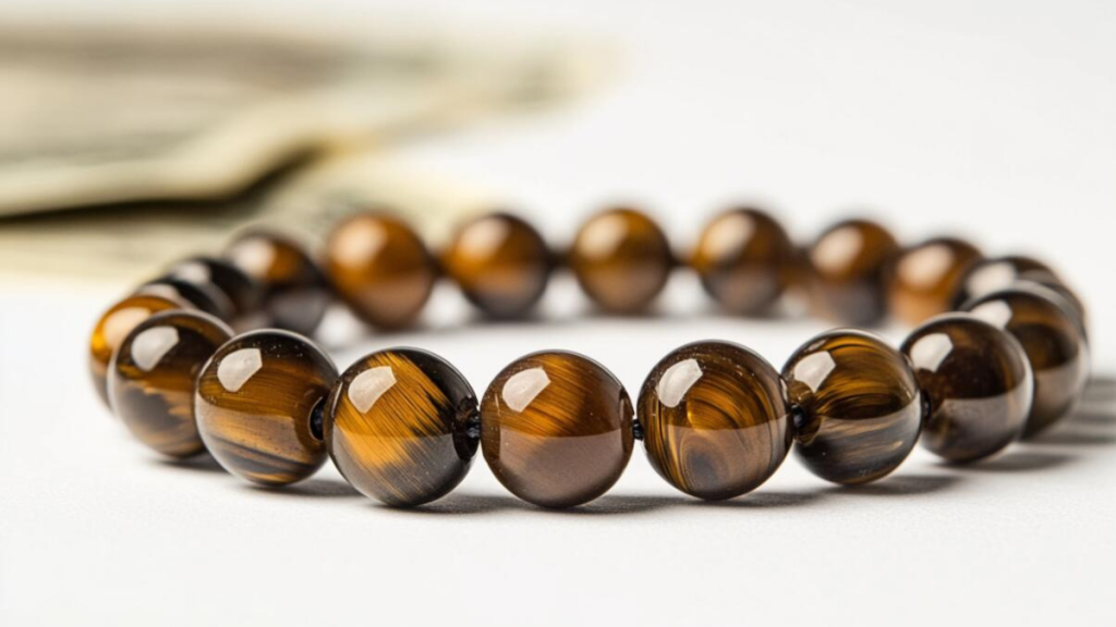 5 Powerful Gemstone Bracelets and Their Benefits Pyrite, Tiger Eye, Moonstone, Amethyst & Black Onyx