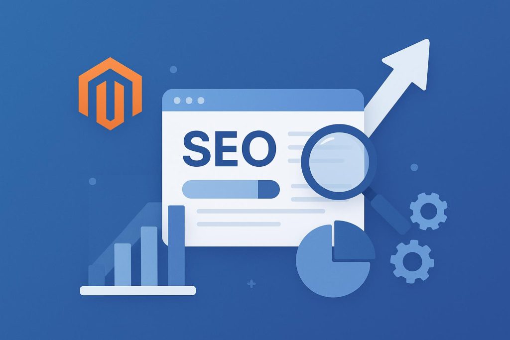 Magento 2 dashboard showcasing Advanced SEO Suite features for boosting online store visibility