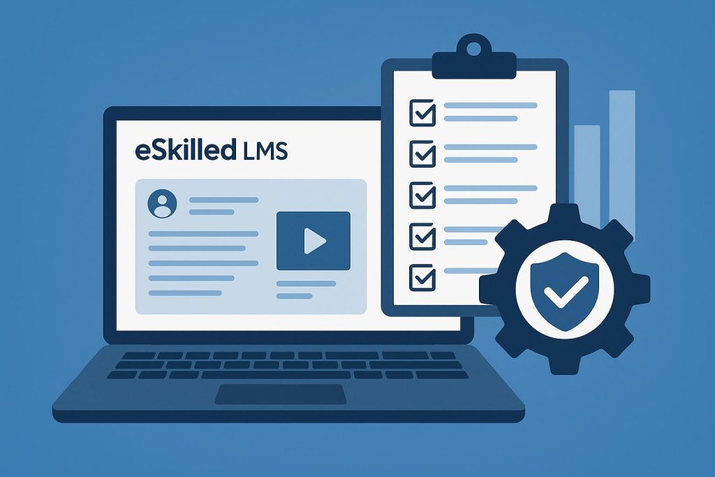 eSkilled LMS dashboard showcasing compliance features for 2025 RTO standards alignment