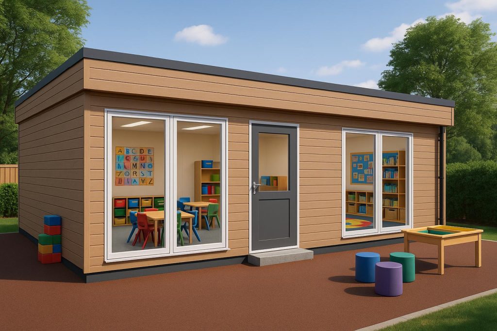 Why Modular Classrooms Are Ideal for SEN Learning Environments Modern modular classroom with adaptive furniture designed for special educational needs students