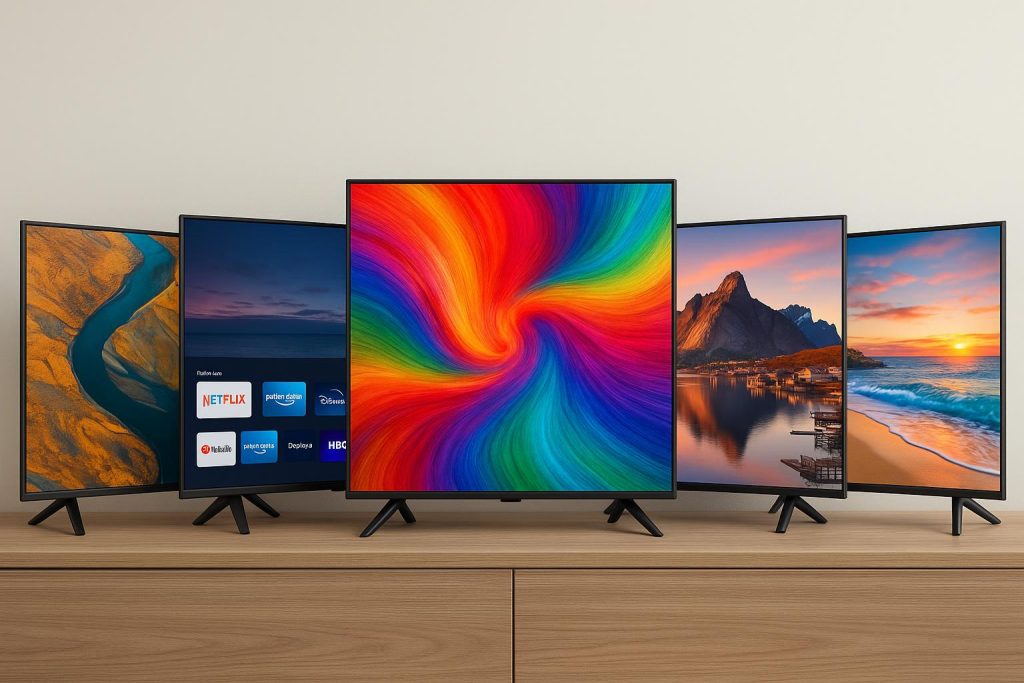 5 Must-Have 43-Inch Smart TVs That Combine Style, Performance, and Affordability Modern 43-inch smart TVs displayed in a stylish living room setting for top affordable options