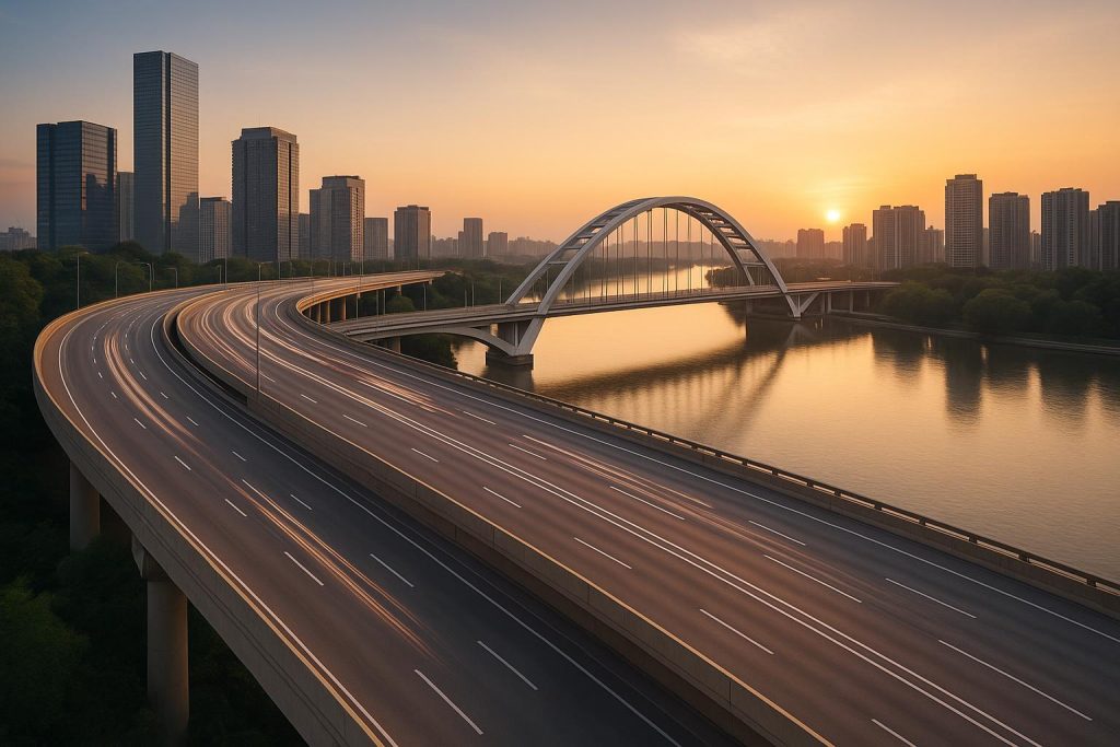 Modern infrastructure project illustrating benefits of leasing for speed, control, and capital efficiency