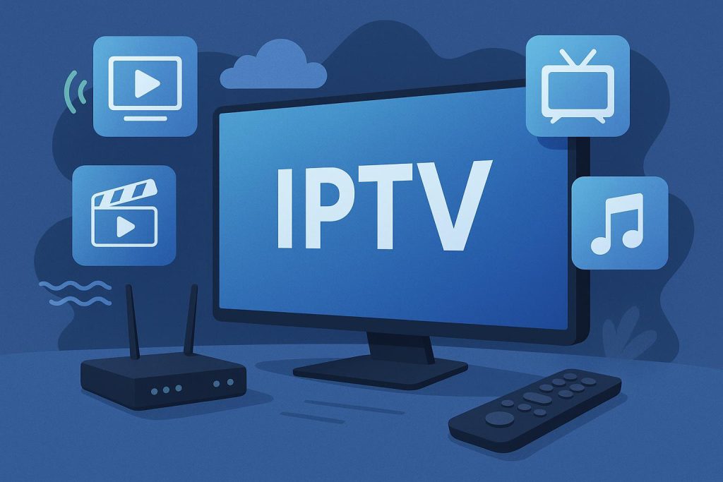 Modern IPTV interface showcasing advanced streaming technology and next-gen platform features