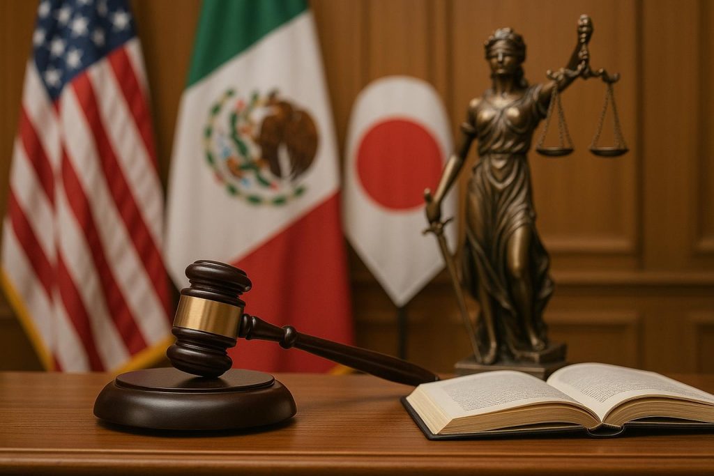 Gavel and law books symbolizing Judge Megan Goldish’s focus on cultural awareness in court