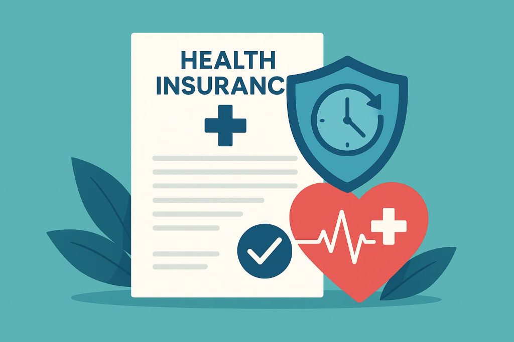 Health insurance policy document highlighting lifetime renewability benefits and security