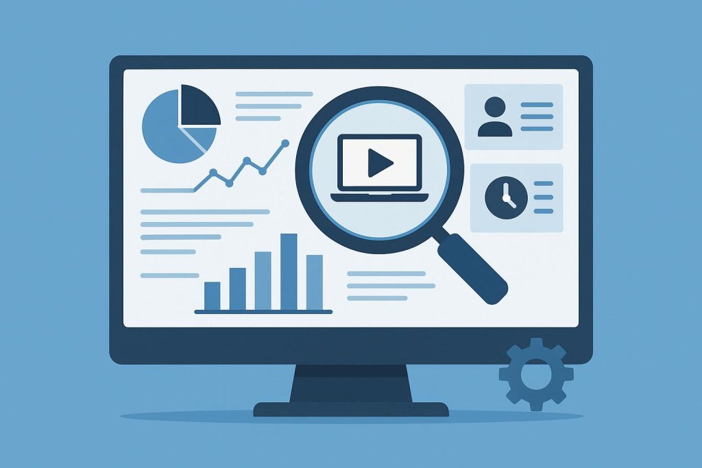 Dashboard of employer monitoring software displaying analytics and employee activity tracking tools