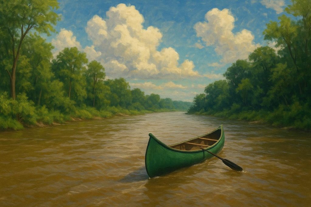 Joel Craig Duncan: Exploring the Challenge of the 100 Hour Texas Water Safari by Canoe Canoe navigating river rapids during Texas Water Safari endurance challenge