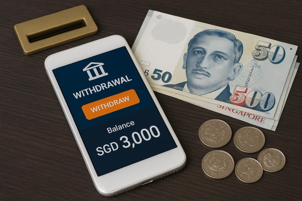 Withdrawing funds from SGWIN88 Singapore online casino account, step-by-step process guide