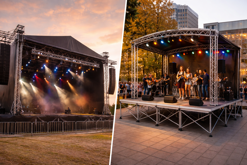Portable Stage vs Traditional Concert Stage: Which Is More Profitable for Event Companies? Image 1 of Portable Stage vs Traditional Concert Stage: Which Is More Profitable for Event Companies?