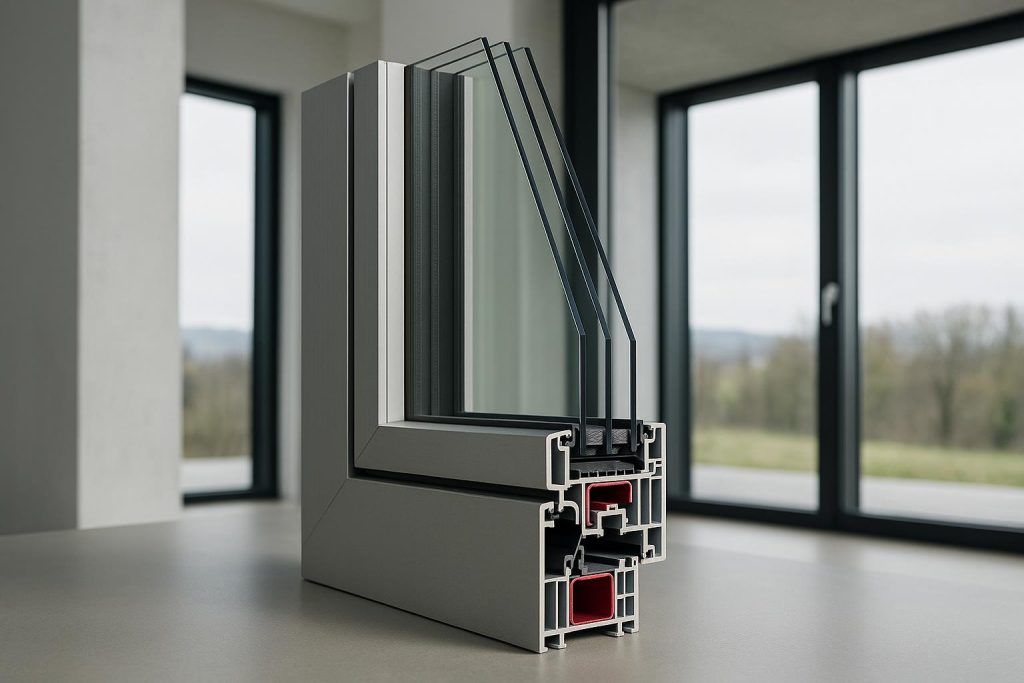 Modern Internorm window system showcasing innovative design and advanced frame technology