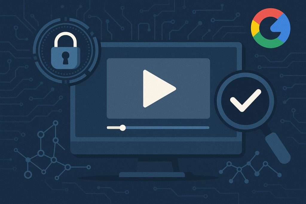 The Authentication Problem: How Google’s Gemini Omni Could Reshape Trust in Video Content Conceptual illustration of AI technology analyzing videos for authentication and digital trust