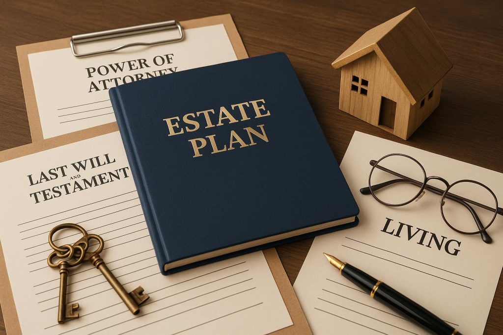 Hans Klingbeil: Understanding What an Estate Plan Is Estate planning documents on a desk with pen and glasses, illustrating estate plan concepts