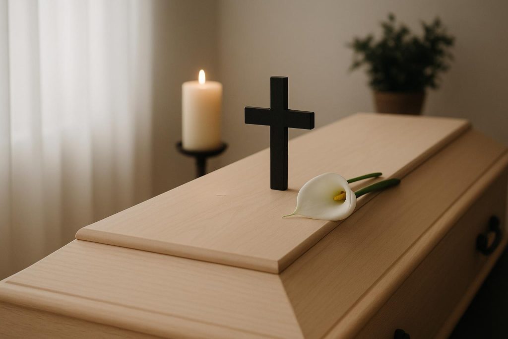 Why Simplicity Can Make a Funeral Feel More Personal, Not Less Minimalist funeral setting with simple floral arrangement highlighting personal touches
