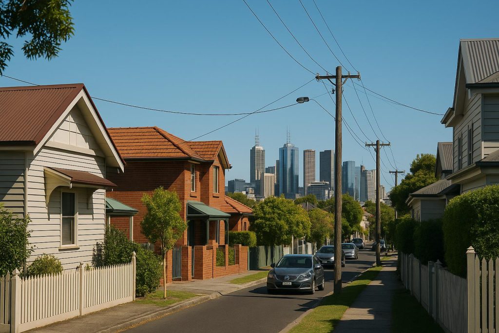 Where to Stay When You Want Melbourne Access Without the CBD Drag Modern boutique hotel exterior in a trendy Melbourne suburb near city attractions