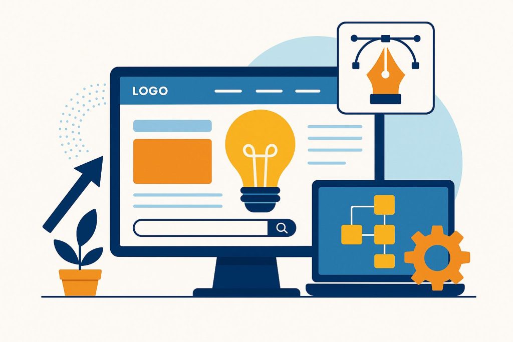 Why Businesses Choose Ideation Digital for Innovative Web Design Modern website interface showcasing Ideation Digital’s innovative web design solutions for businesses