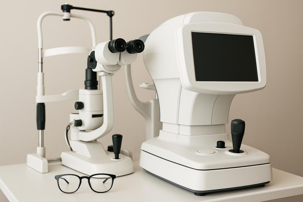 Looking for more than a routine eye visit? Here’s where modern care stands apart Advanced eye examination equipment in a modern ophthalmology clinic for innovative vision care