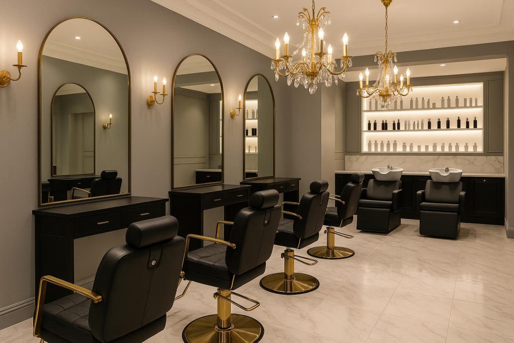 How to Choose a Luxury Hair Salon That Actually Delivers Results Elegant luxury hair salon interior with premium styling tools and modern decor for quality results