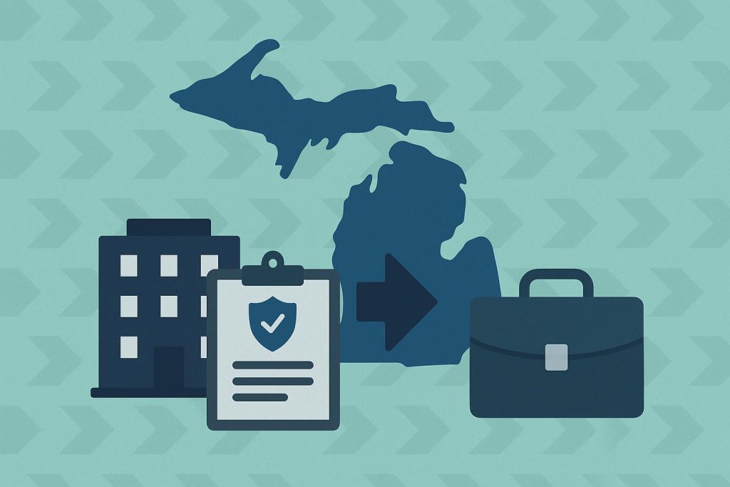 Michigan mid-market business choosing independent benefits brokers for employee coverage solutions
