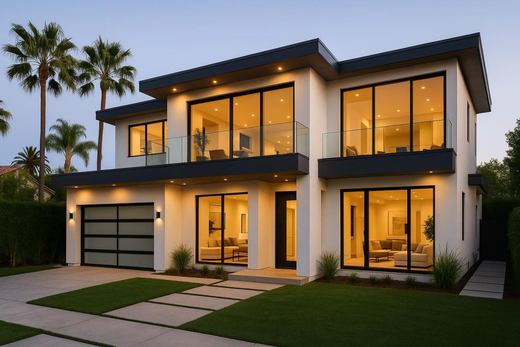 Luxury Thousand Oaks estate with manicured landscaping, highlighting premium real estate listings
