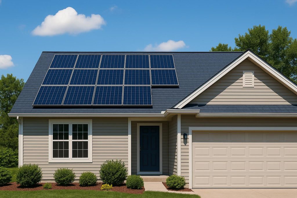 How Installing Residential Solar Rhode Island Can Reduce Your Energy Bills Solar panels on a Rhode Island home rooftop lowering household energy bills and promoting savings