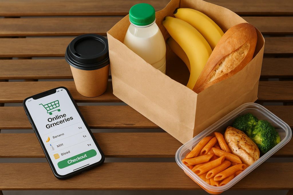 Why Convenience Continues to Shape Consumer Choices Shopping cart filled with groceries highlighting the impact of convenience on consumer decisions
