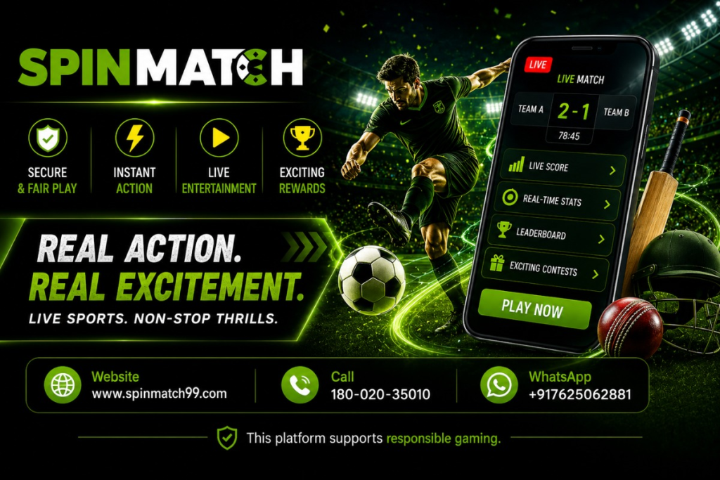 How Does Spinmatch Cover Major Cricket and Football Events? Image 1 of Meta title:- Spinmatch Covers Major Cricket and Football Events Live