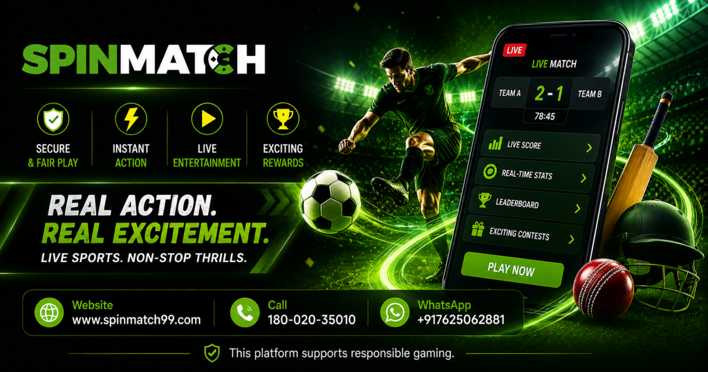 How Does Spinmatch Cover Major Cricket and Football Events? Image 1 of Meta title:- Spinmatch Covers Major Cricket and Football Events Live