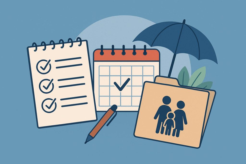 Understanding Medicaid Planning: Why Annual Legal Updates Matter for Florida Families Family reviewing estate planning documents together at home for future financial security