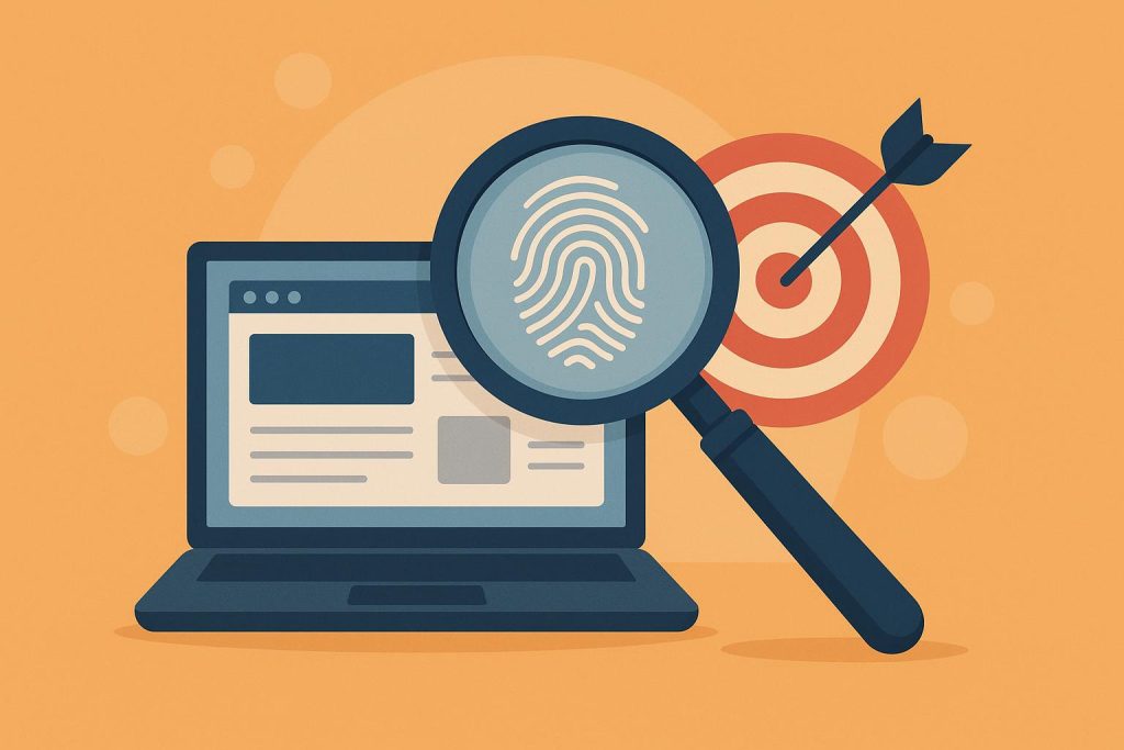 Authentic news sources highlighted with digital icons representing credibility and information flow