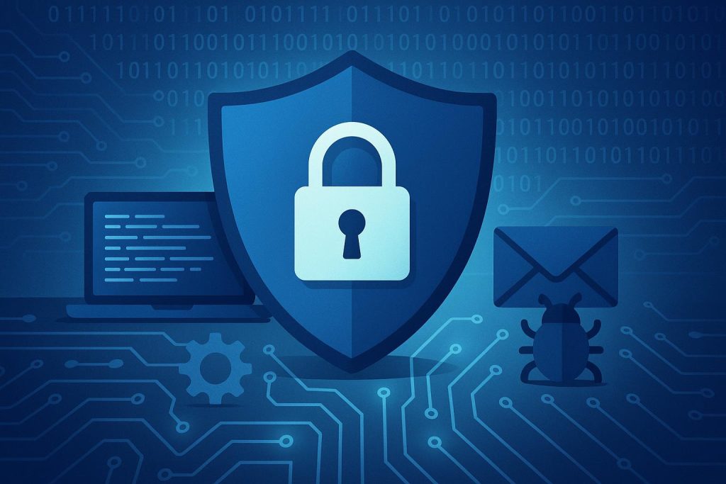 Cybersecurity measures protecting small business data and networks against cyber threats