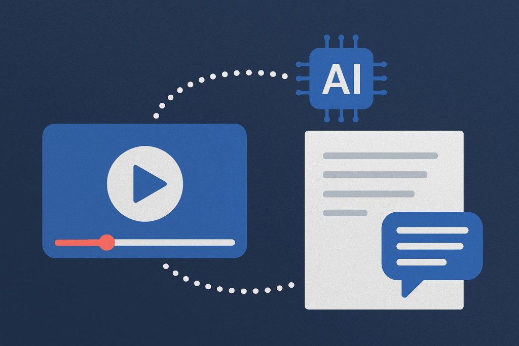 How AI Is Transforming Video to Text Transcription Artificial intelligence software converting video content into accurate text transcription