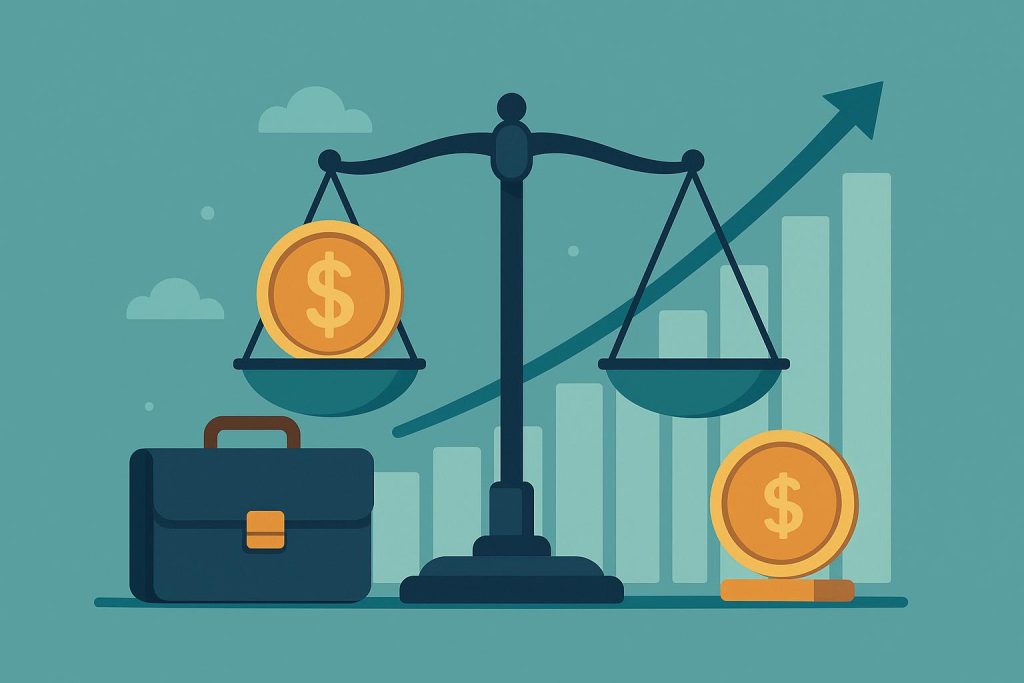 Business analysis charts showing financial data supporting confident workplace decision-making