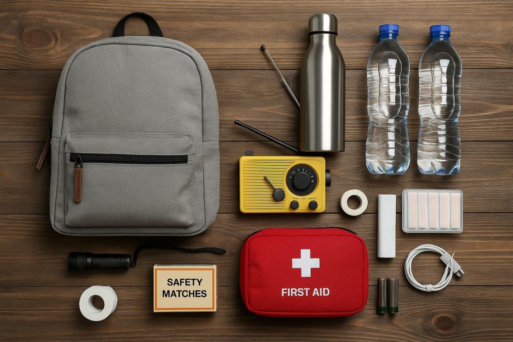 The Emergency Kit Item Modern Life Forgot to Take Seriously Overlooked emergency kit essentials arranged on a table for disaster preparedness awareness