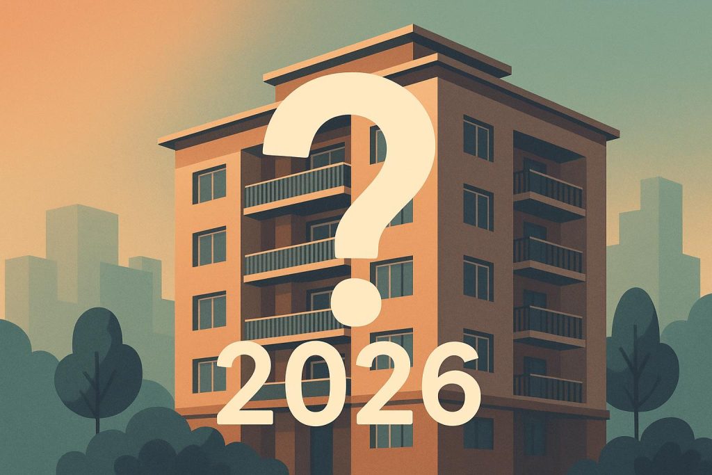 Modern high-rise condominiums in urban skyline reflecting real estate investment opportunities
