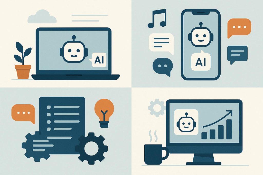 How Are People Actually Using AI in Their Daily Work and Personal Life? Artificial intelligence tools assisting with work tasks and home activities in daily life