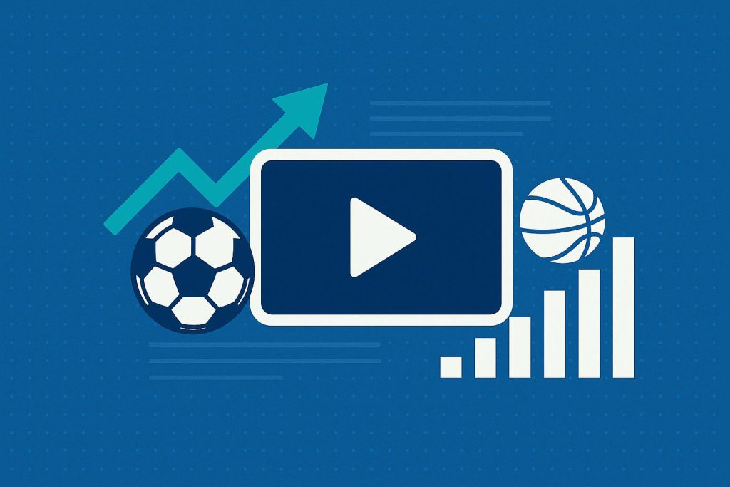 The Rise of Free Sports Streaming: A Data-Driven Look Digital sports streaming platform dashboard showing analytics and growth trends in online viewership