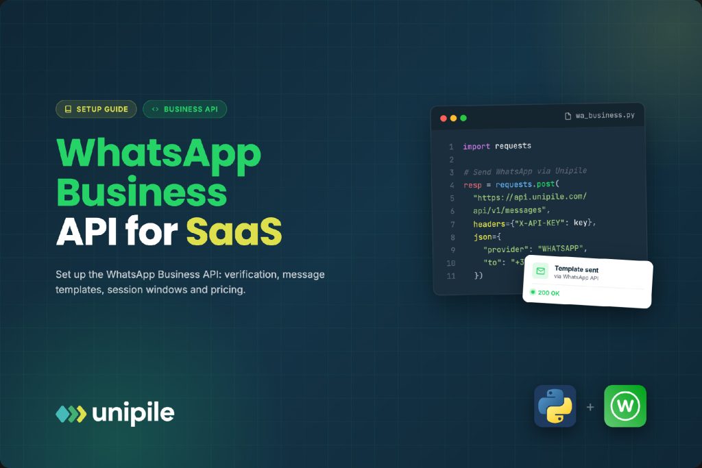 WhatsApp Business API for SaaS: Use Cases and Setup Image 1 of WhatsApp Business API for SaaS: Use Cases and Setup