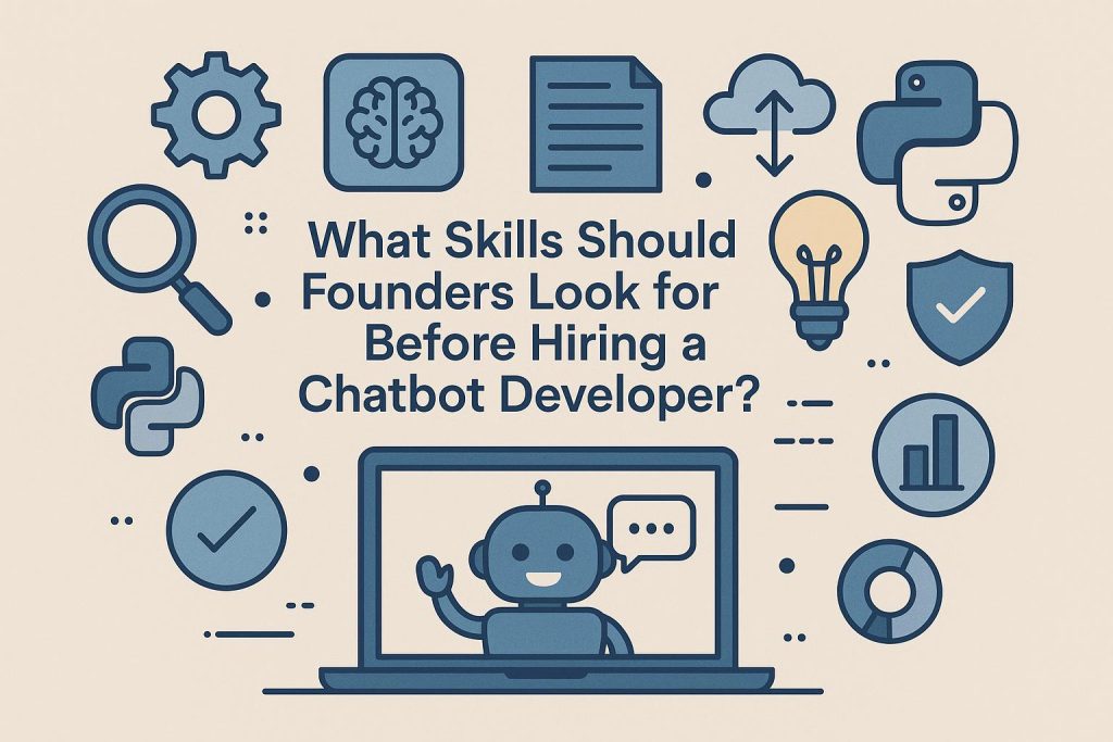 Checklist of essential skills and tools for selecting a qualified chatbot developer