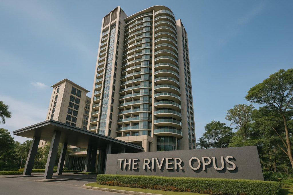 The River Opus: Transforming Fraser Suites into a Premier Condo Development Fraser Suites redevelopment into The River Opus premium condominium with modern architectural design
