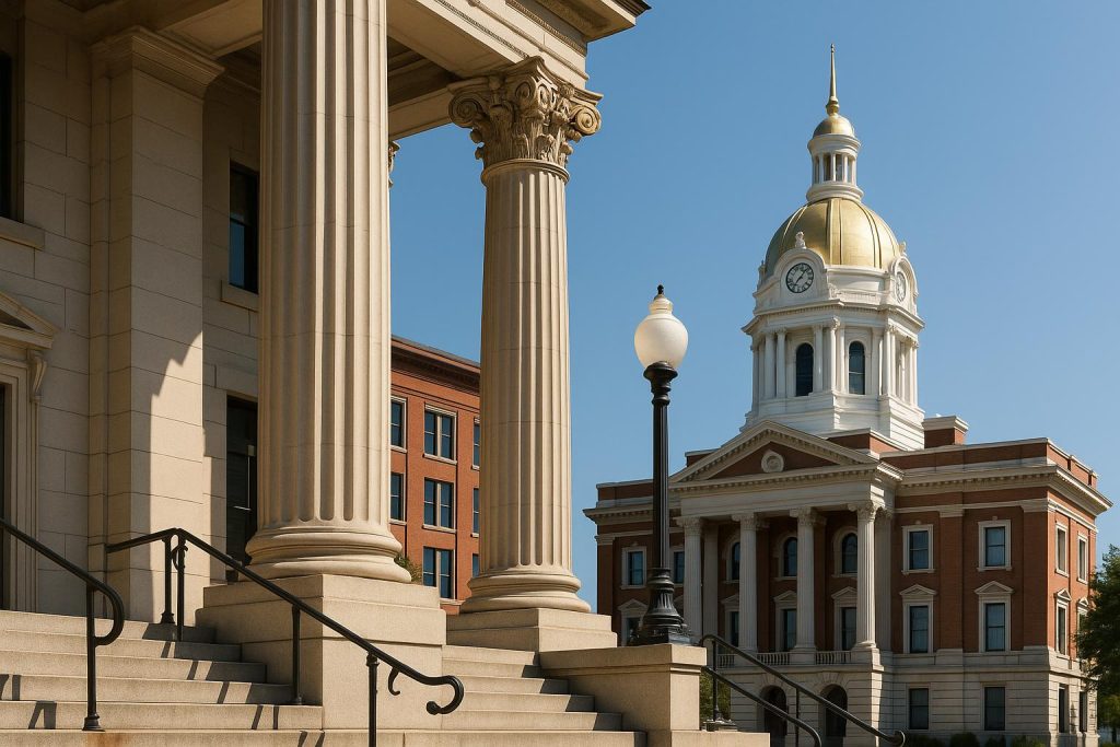 Macon GA personal injury law firm exterior building with legal signage