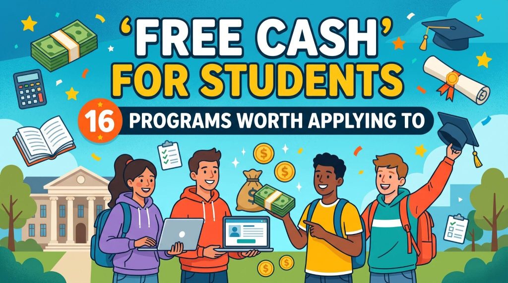 Free Cash For Students: 16 Programs Worth Applying To Image 1 of Free Cash For Students: 16 Programs Worth Applying To
