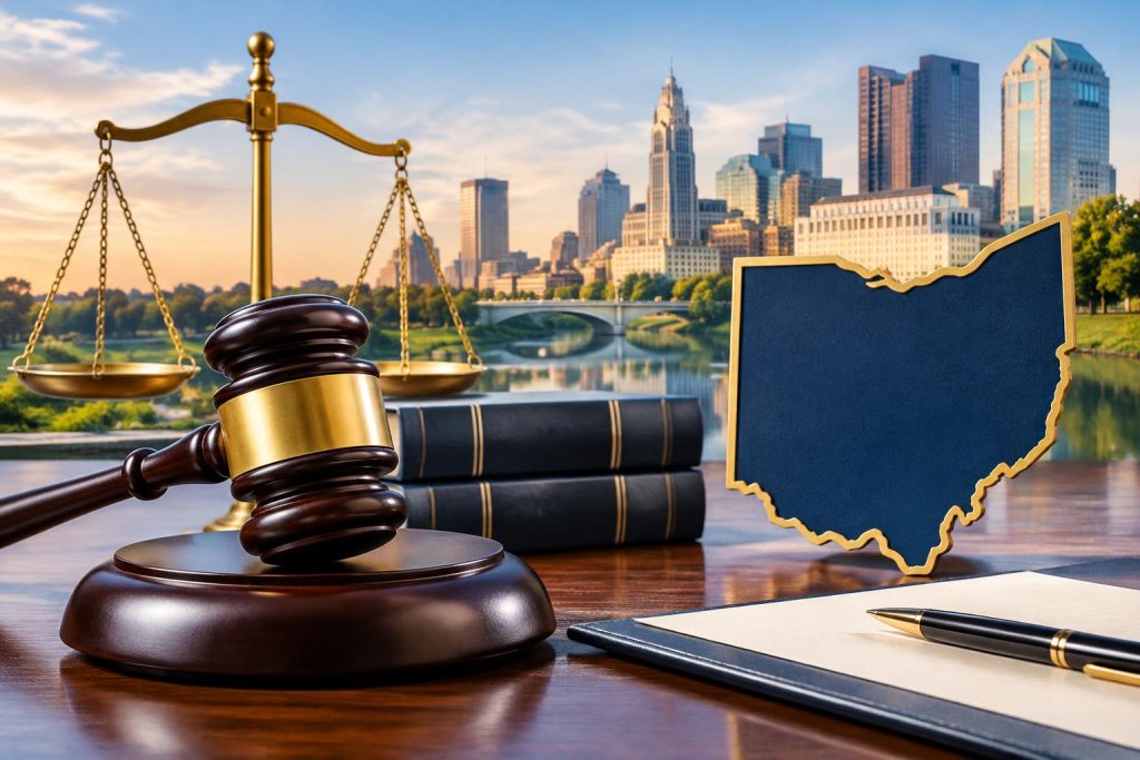 Top-Rated Bankruptcy Lawyers in Ohio: 2026 Guide Ohio bankruptcy law books and gavel representing top-rated bankruptcy lawyers and legal services